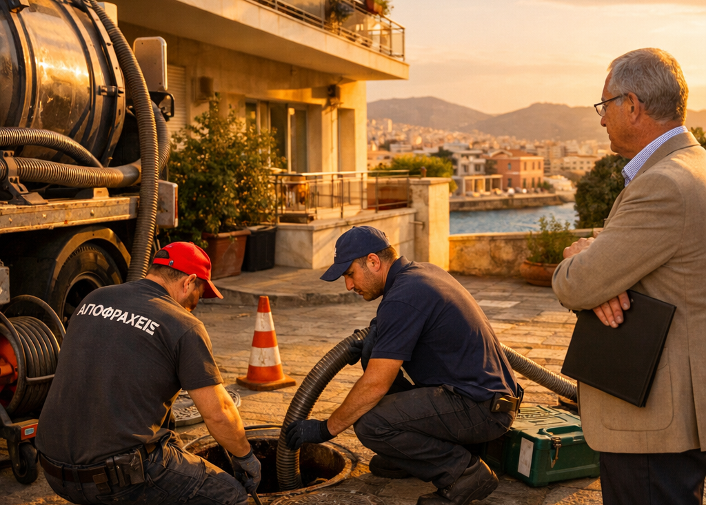 Απόφραξη σε Πολυκατοικία στην Αθήνα: Ποιος Πληρώνει, Πότε Είναι Επείγον και Τι Πρέπει να Κάνει ο Διαχειριστής